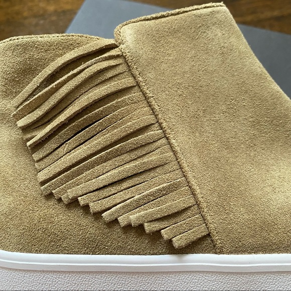 Rebecca Minkoff Women’s Stella Suede Fringe Sneakers NIB - Picture 7 of 9